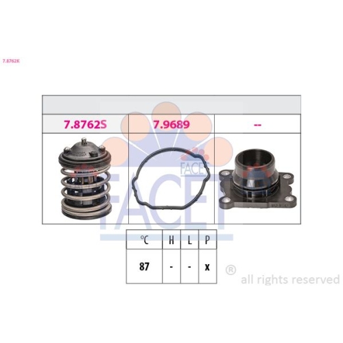 Thermostat Kühlmittel Facet 7.8762K Made In Italy - Oe Equivalent für Bmw