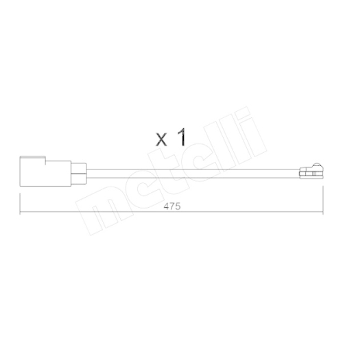 Warnkontakt Bremsbelagverschleiß Metelli SU.329 für Ford Hinterachse