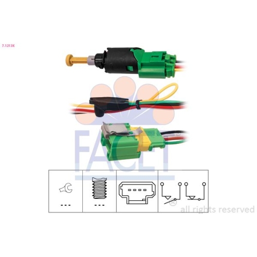Bremslichtschalter Facet 7.1213K Made In Italy - Oe Equivalent für Citroën