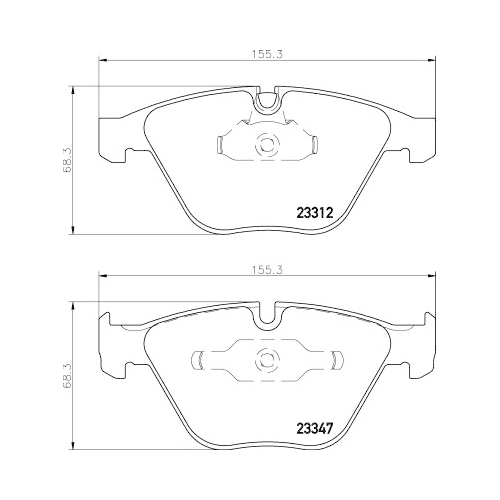 Bremsbelagsatz Scheibenbremse Hella Pagid 8DB 355 009-271 für Bmw Vorderachse