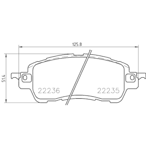 Bremsbelagsatz Scheibenbremse Brembo P49055 Prime Line für Mazda Nissan Scion