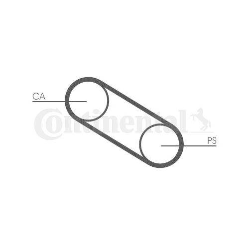 Zahnriemen Continental Ctam CT667 für Fiat Seat Für Fahrzeuge Mit Servolenkung