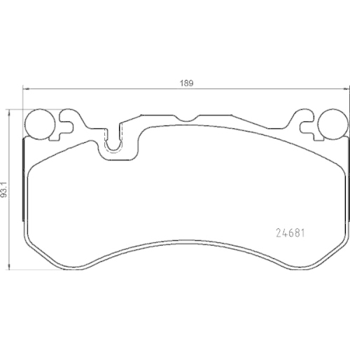 Bremsbelagsatz Scheibenbremse Brembo P50142 Prime Line für Mercedes Benz