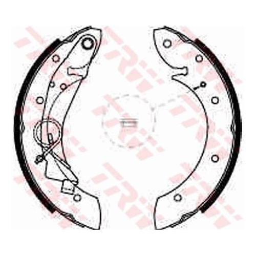 Bremsbackensatz Trw GS8635 für Citroën Peugeot Proton Hinterachse