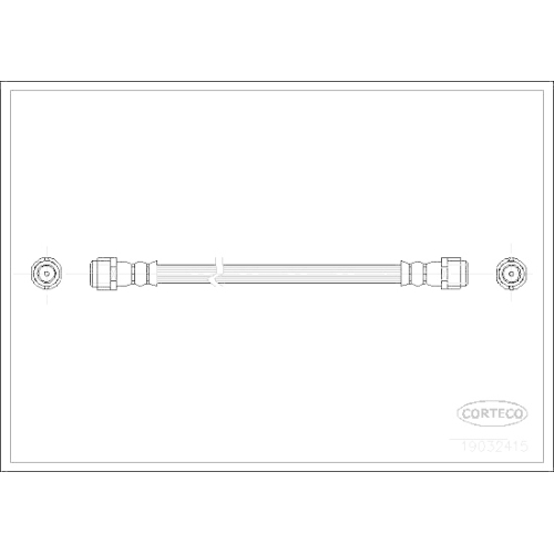 Bremsschlauch Corteco 19032415 für Mercedes Benz Mercedes Benz Fahrzeugseite