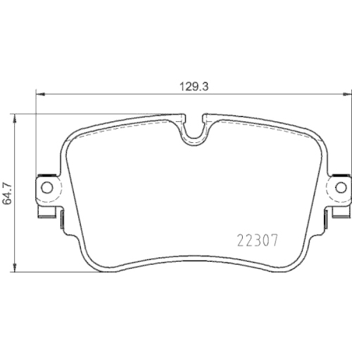 Bremsbelagsatz Scheibenbremse Hella Pagid 8DB 355 025-681 für Audi Seat Skoda VW