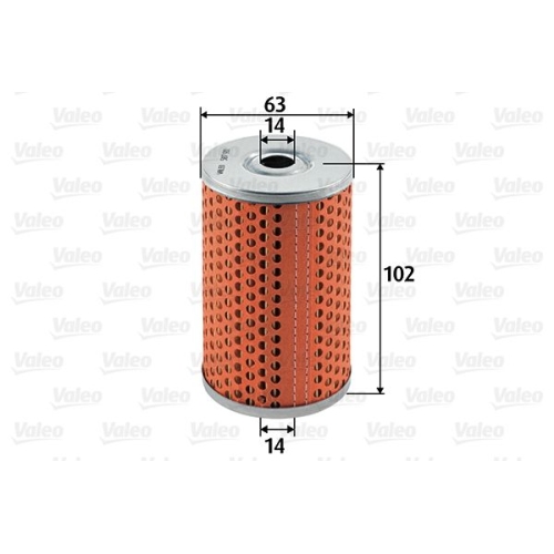 Kraftstofffilter Valeo 587911 für Citroën Ford Peugeot Renault