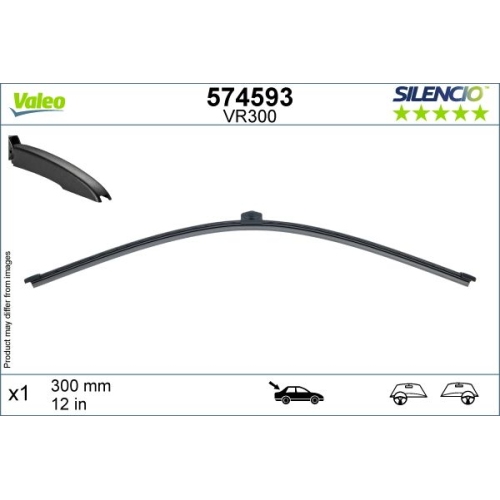 Wischblatt Valeo 574593 Silencio Rear für Audi Bmw Mercedes Benz Mercedes Benz