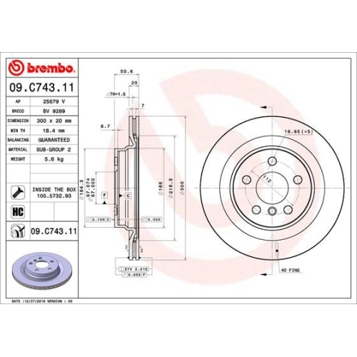 2X Brembo Bremsscheibe Hinterachse Prime Line - Uv Coated für Bmw