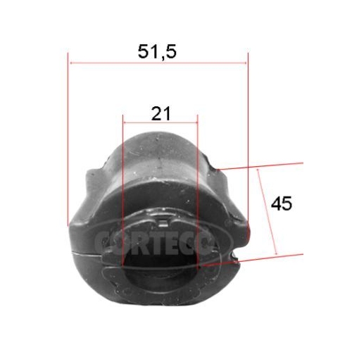 Lagerung Stabilisator Corteco 49371817 für Citroën Peugeot Vorderachse