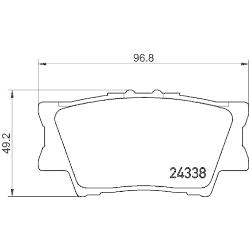 Kit De Plaquettes De Frein Frein À Disque Hella Pagid 8DB 355 006-881 pour