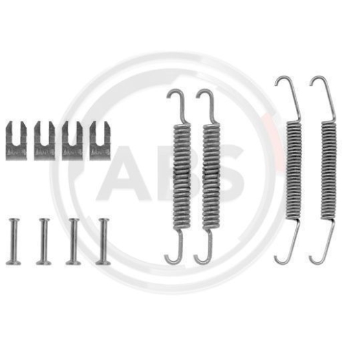 Zubehörsatz Bremsbacken A.b.s. 0610Q für Fiat Seat Fso Hinterachse