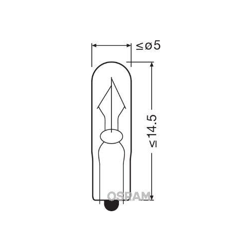 Glühlampe Handschuhfachleuchte Ams-osram 2341 Original für