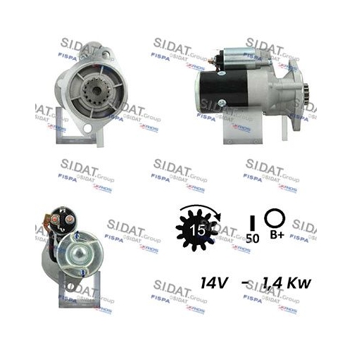 Starter Sidat S12HT0312A2 für Hitachi Yanmar