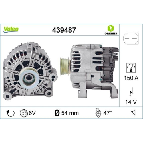 Generator Valeo 439487 Valeo Origins New Oe Technologie für Bmw