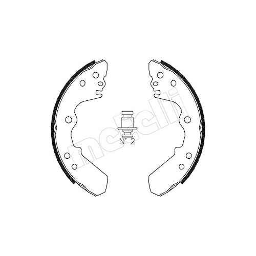 Bremsbackensatz Metelli 53-0310 für Opel Hinterachse