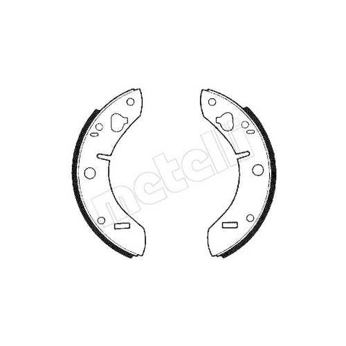 Bremsbackensatz Metelli 53-0377 für Rover Saab Hinterachse