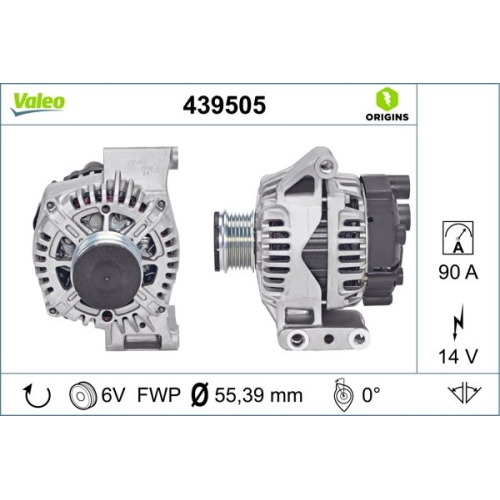 Generator Valeo 439505 Valeo Origins New Oe Technologie für Alfa Romeo Fiat Ford