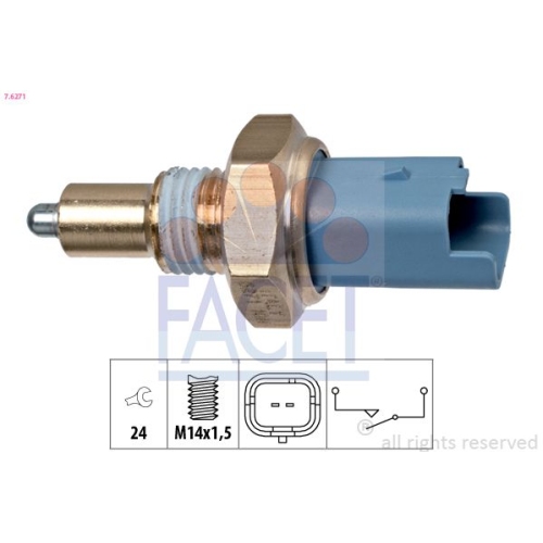 Schalter Rückfahrleuchte Facet 7.6271 Made In Italy - Oe Equivalent für Lada