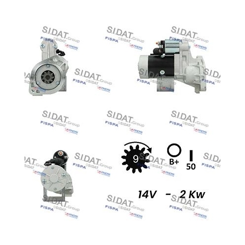 Starter Sidat S12HT0568A2 für Nissan Hitachi