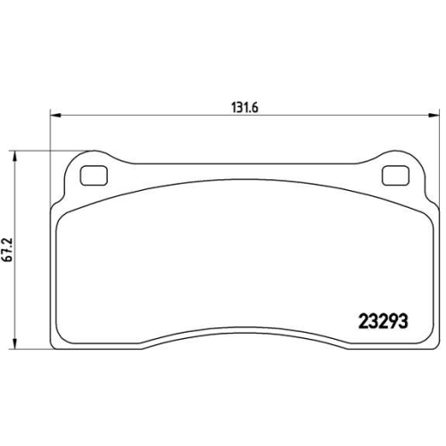 Bremsbelagsatz Scheibenbremse Brembo P36018 Prime Line für Daimler Jaguar Nissan