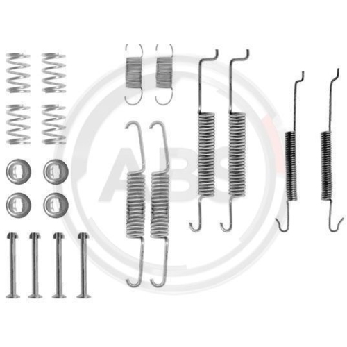 Zubehörsatz Bremsbacken A.b.s. 0680Q für Audi Seat Skoda VW Vag Hinterachse