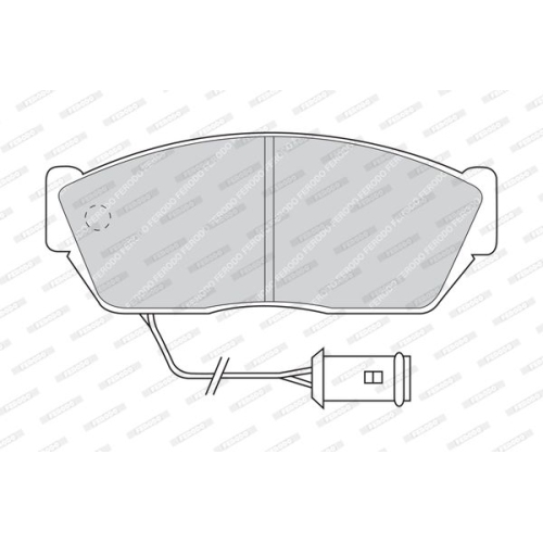 Bremsbelagsatz Scheibenbremse Ferodo FDB467 Premier für Ldv Vorderachse