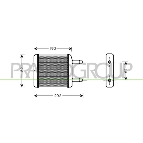 Wärmetauscher Innenraumheizung Prasco DW320H001 Prascoselection für Chevrolet