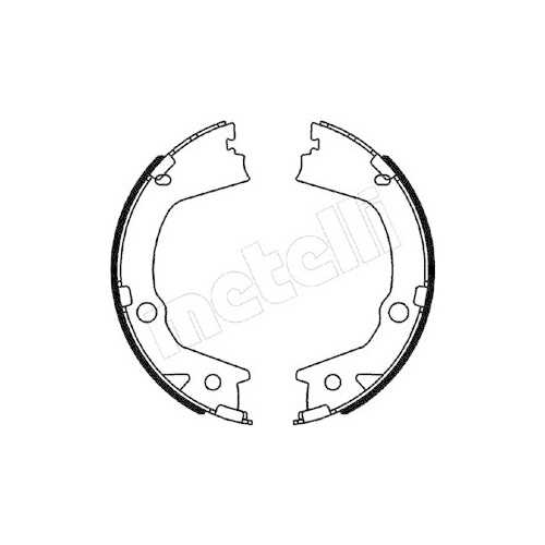 Bremsbackensatz Feststellbremse Metelli 53-0562 für Ssangyong Hinterachse