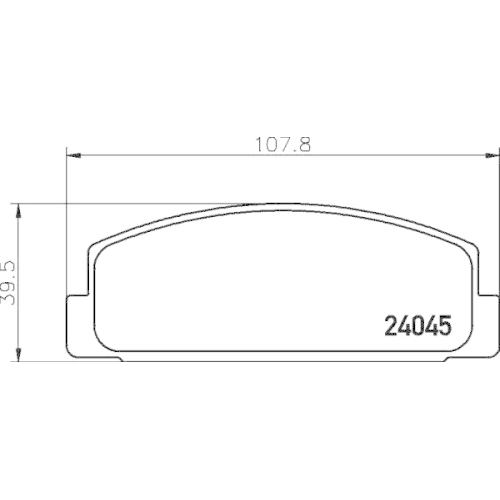 Bremsbelagsatz Scheibenbremse Hella Pagid 8DB 355 011-131 für Mazda Hinterachse