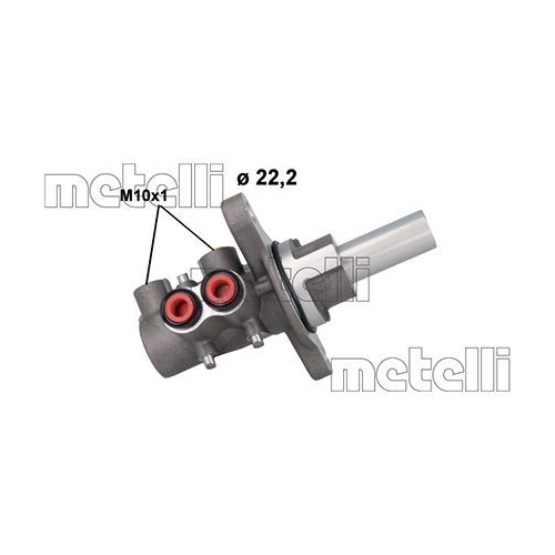 Hauptbremszylinder Metelli 05-1166 für Fiat