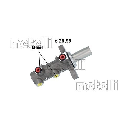 Hauptbremszylinder Metelli 05-1167 für Citroën Fiat Peugeot