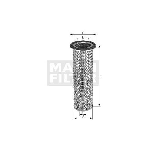 Sekundärluftfilter Mann-filter C 12 100 x für Fiat Hanomag Henschel Isuzu Iveco