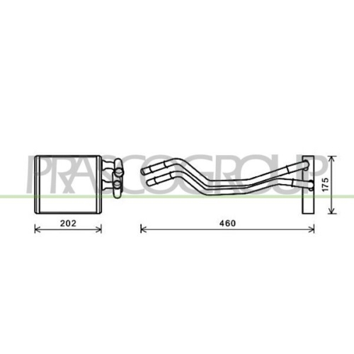 Wärmetauscher Innenraumheizung Prasco FD344H001 Prascoselection für Ford