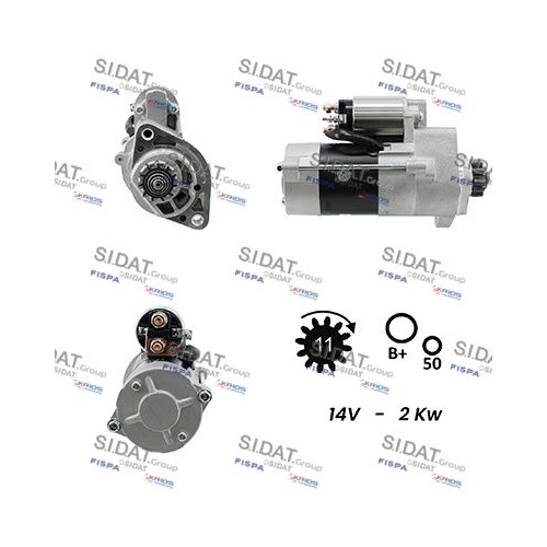 Starter Sidat S12MH0133 für Mitsubishi Nissan