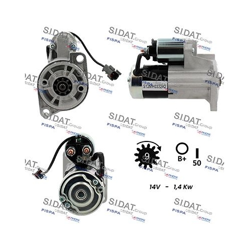 Starter Sidat S12MH0332A2 für Mitsubishi Nissan