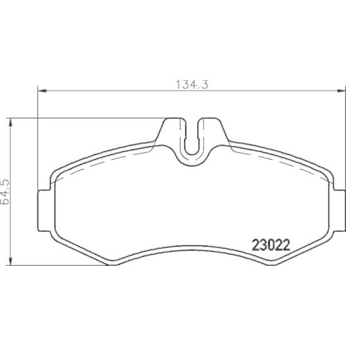 Bremsbelagsatz Scheibenbremse Hella Pagid 8DB 355 008-631 für Mercedes Benz