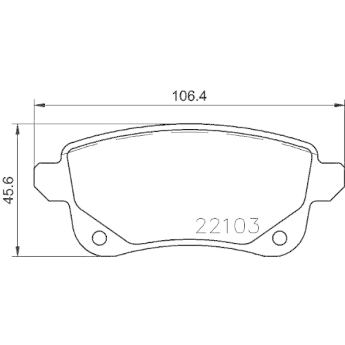 Bremsbelagsatz Scheibenbremse Hella Pagid 8DB 355 023-211 für Mitsubishi Nissan