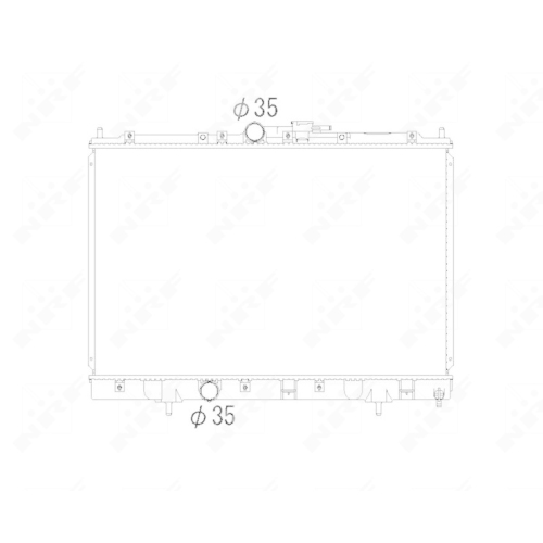 Kühler Motorkühlung Nrf 53792 für Mitsubishi