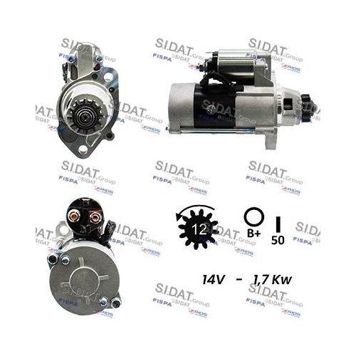 Starter Sidat S12MH0333A2 für Mitsubishi Nissan