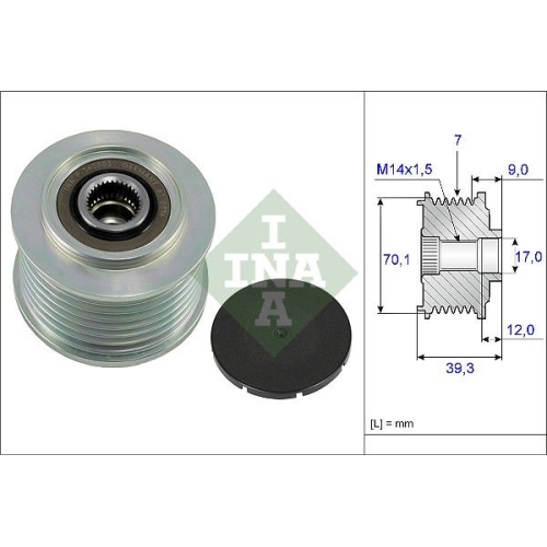 Generatorfreilauf Ina 535 0214 10 für Honda