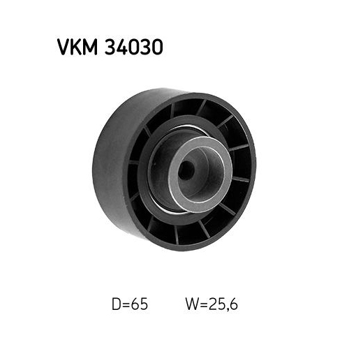 Umlenk /führungsrolle Keilrippenriemen Skf VKM 34030 für Citroën Fiat Ford Mitte