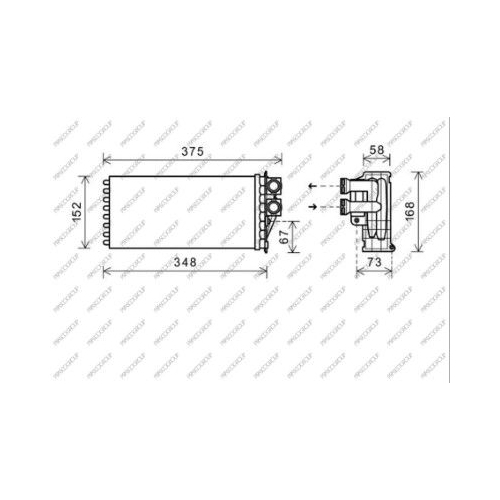 Wärmetauscher Innenraumheizung Prasco PG520H001 Prascoselection für Citroën