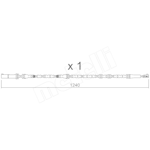 Warnkontakt Bremsbelagverschleiß Metelli SU.288 für Bmw Hinterachse