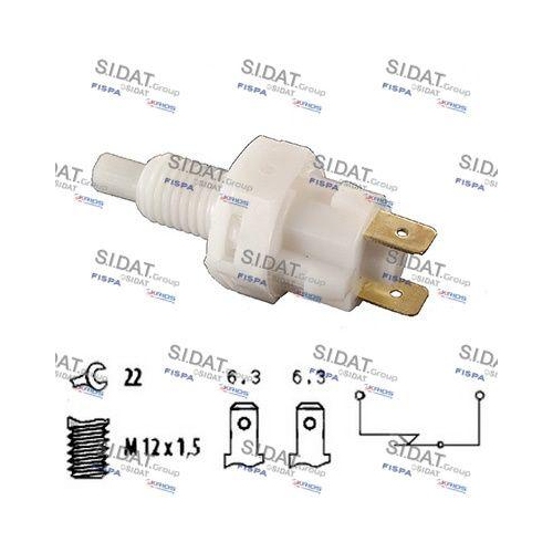 Bremslichtschalter Sidat 5.140016 für Opel Saab Chevrolet General Motors