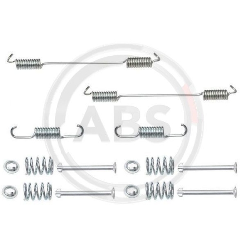 Zubehörsatz Bremsbacken A.b.s. 0796Q für Fiat Hinterachse