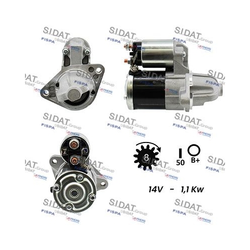 Starter Sidat S12MH0541 für Mitsubishi Opel Suzuki