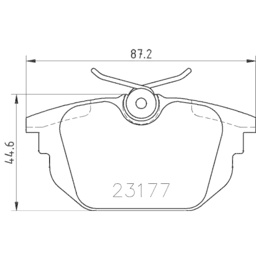 Bremsbelagsatz Scheibenbremse Hella Pagid 8DB 355 018-371 für Alfa Romeo Fiat