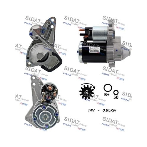 Starter Sidat S12MH0828 für Mitsubishi Renault