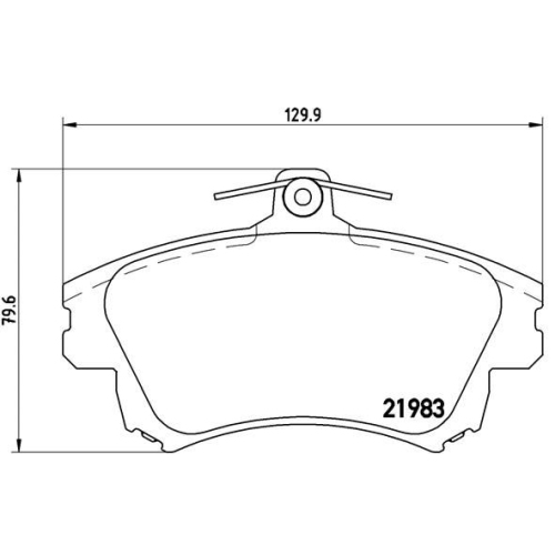 Bremsbelagsatz Scheibenbremse Brembo P54036 Prime Line für Mitsubishi Volvo